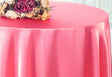 Round Satin Tablecloth 90" Bubble Gum
