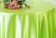 Round Satin Tablecloth 90" Key Lime