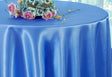 Round Satin Tablecloth 108" Periwinkle/Cornflower