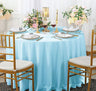 Seamless Round Scuba Wrinkle-Free Tablecloth 240 GSM