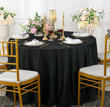 Seamless Round Scuba Wrinkle-Free Tablecloth 240 GSM