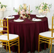 Round Scuba Tablecloth 108 Seamless Burgundy