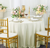 Seamless Round Scuba Wrinkle-Free Tablecloth 240 GSM