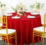 Seamless Round Scuba Wrinkle-Free Tablecloth 240 GSM