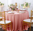 Round Scuba Tablecloth 108" Rose Pink