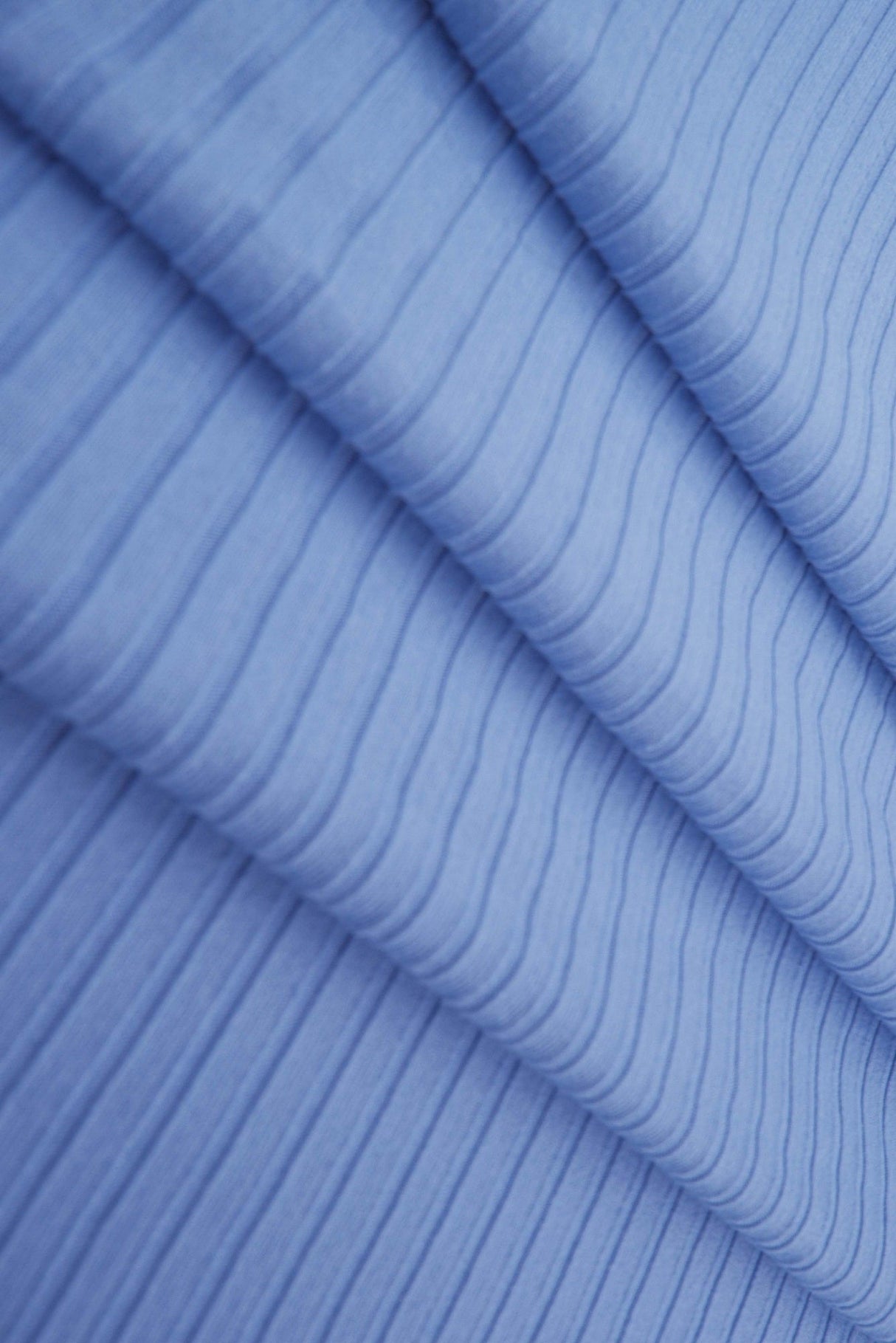 Rib Stretch Knit Fabric Solid
