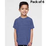 RADYAN® Crew Short Sleeve Toddler Harborside Melange T-Shirt