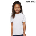 RADYAN® Toddler Fine Jersey Crewneck Short Sleeve Tee