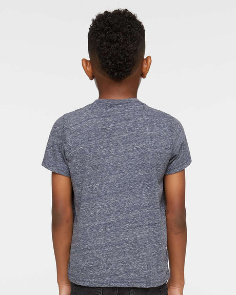 RADYAN® Crew Short Sleeve Toddler Harborside Melange T-Shirt