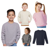 RADYAN® Toddler Fleece Crew Neck Long Sleeve Sweatshirt - 3317