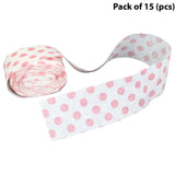 Polka Dot Streamer Roll - Pink - 30 Feet long by 2 inches wide | Polybagged with header