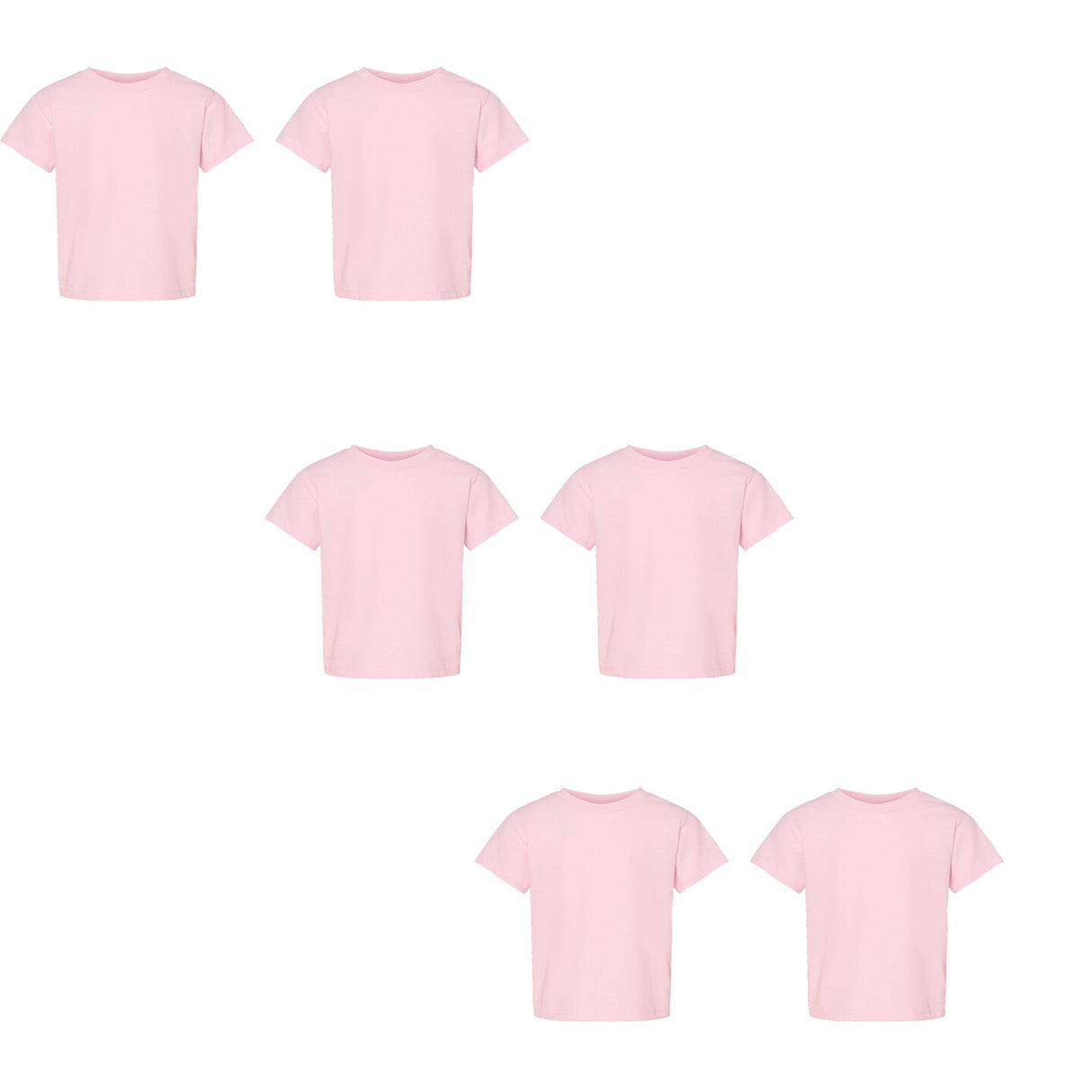 RADYAN® Toddler Cotton Jersey Crew Neck Short Sleeve Tee - 3301T