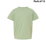 RADYAN® Toddler Fine Jersey Crewneck Short Sleeve Tee - 3321