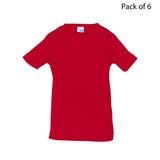 RADYAN® Infant Short Sleeve Crew Neck Fine Jersey Tee