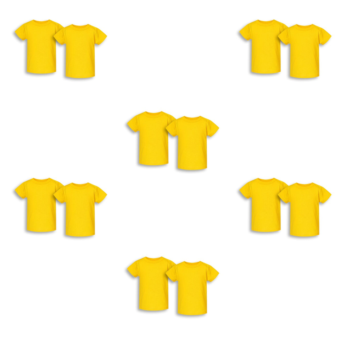 RADYAN® Youth 100% Cotton Jersey Crewneck Short Sleeve T-Shirt - 3301J