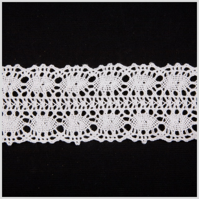 2.25" White Cluny Lace
