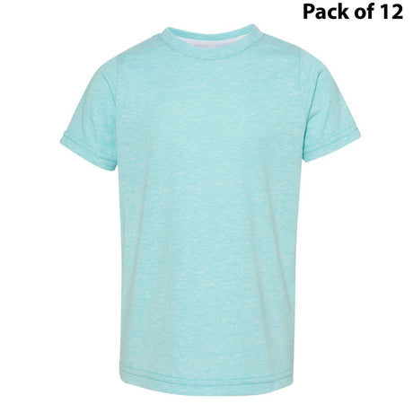 RADYAN® Crew Short Sleeve Toddler Harborside Melange T-Shirt