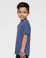 RADYAN® Crew Short Sleeve Toddler Harborside Melange T-Shirt