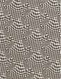 Flocked Checkered Mesh Stretch Fabric Brown
