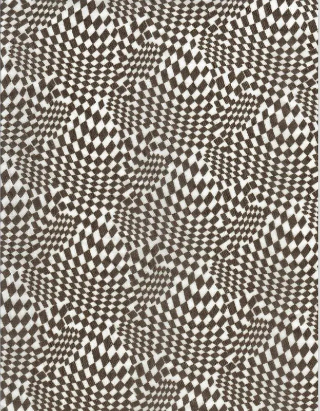 Chic Flocked Checkered Mesh Stretch Fabric 54" Soft Sheer Material for Tops & Bodysuits