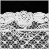 6" White Cotton Floral Lace Trim