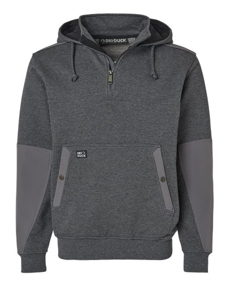 DRI DUCK Men's Mission Quarter-Zip Hooded Pullover