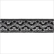 1.5" Black Crochet Lace Trim