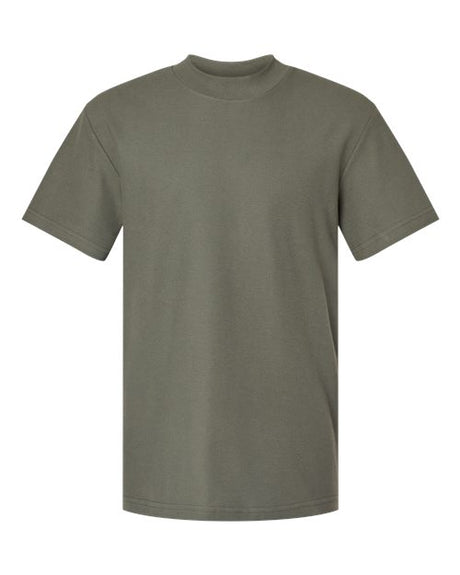 American Apparel Unisex Pique Mockneck Tee
