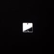 Silver Laminate 2-Hole Square Plastic Mirror - 40L/25.5mm