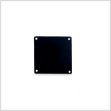 Silver Laminate 4-Hole Square Plastic Button - 64L/40.5mm
