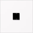 Black Laminate 2-Hole Square Plastic Button - 38L/24mm