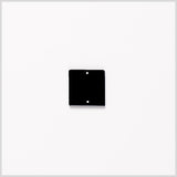 Black Laminate 2-Hole Square Plastic Button - 38L/24mm