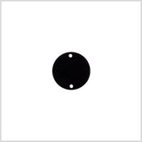 Black Laminate 2-Hole Round Plastic Button - 28L/18mm