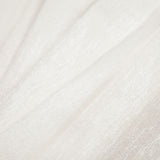 Indian White Striped Polyester-Cotton Brocade