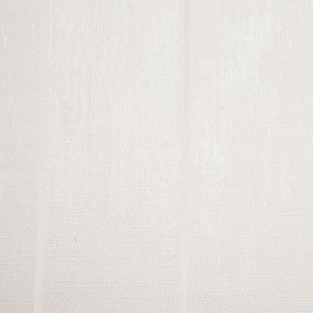 Indian White Striped Polyester-Cotton Brocade