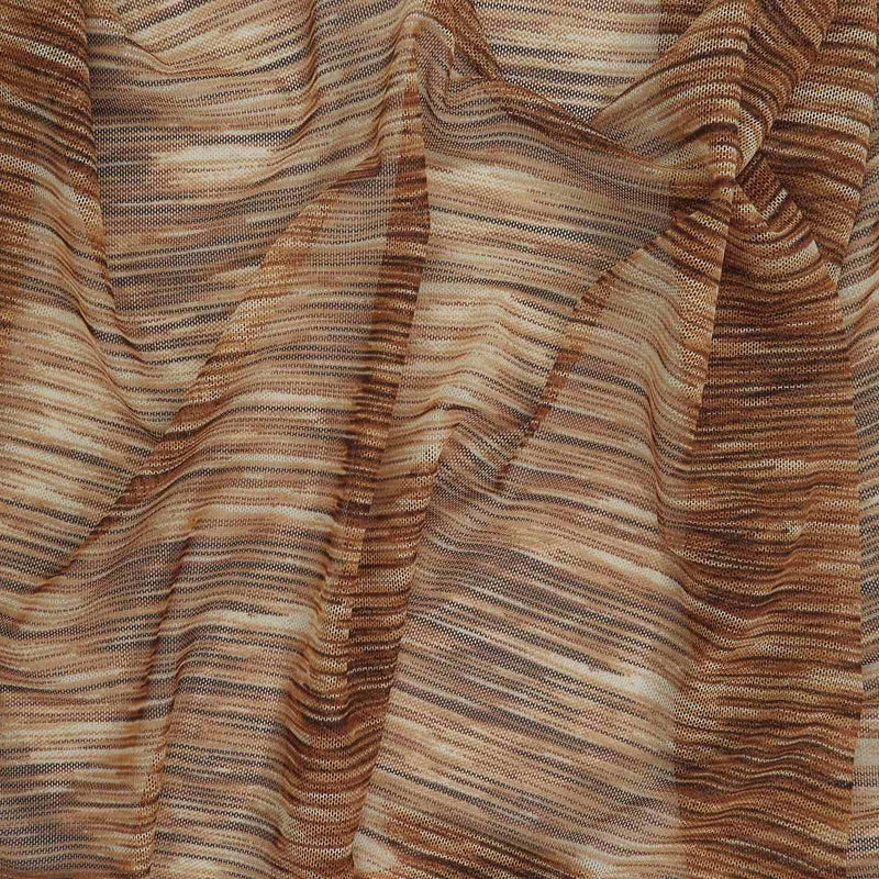 1 Yard Polyester Spandex 80 GSM Melange Missoni Space Dye Mesh Fabric Lightweight Stretch 54" Width