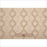Indian Beige/Ivory Geometric Poly/Cotton Woven