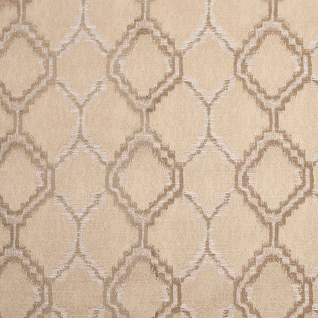Indian Beige/Ivory Geometric Poly/Cotton Woven