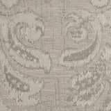 Indian Silver Damask Poly/Cotton Woven