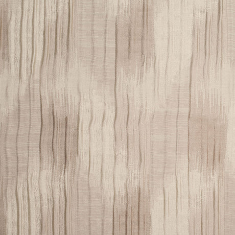 Indian Beige/Ivory Ikat-Like Poly/Cotton Brocade