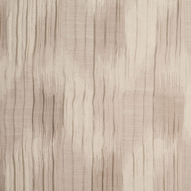 Indian Beige/Ivory Ikat-Like Poly/Cotton Brocade