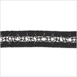 1" Black/White Braided Trim