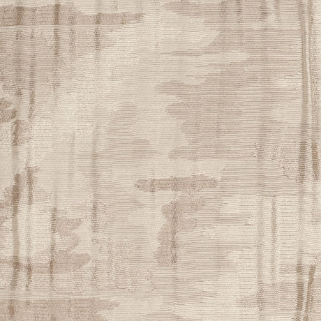 Indian Beige Ikat-Like Geometric Poly/Cotton Brocade