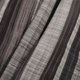 Indian Black/White Striped Poly/Cotton Brocade