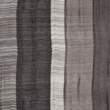 Indian Black/White Striped Poly/Cotton Brocade