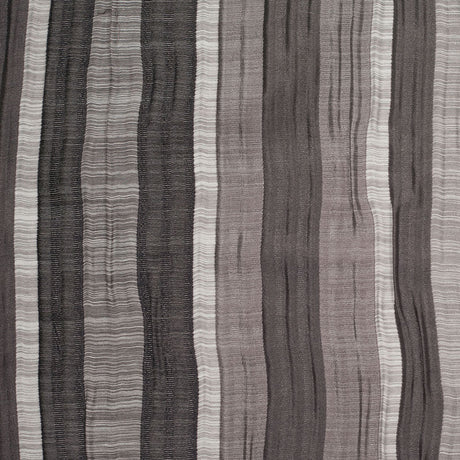 Indian Black/White Striped Poly/Cotton Brocade