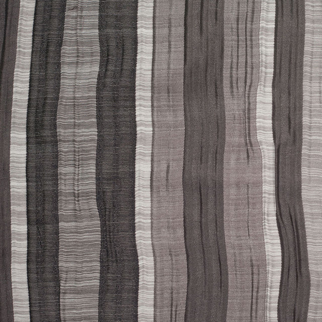 Indian Black/White Striped Poly/Cotton Brocade