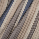 Indian Blue/Beige Striped Poly/Cotton Brocade
