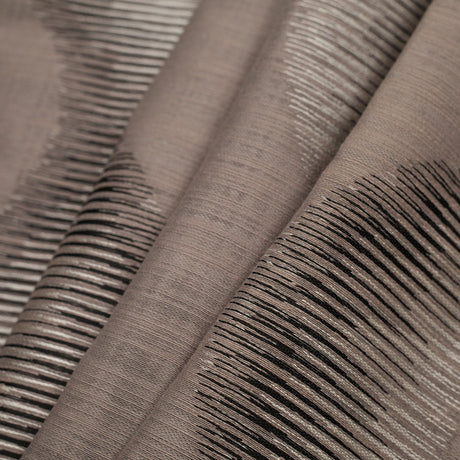 Indian Gray/Black Geometric Poly/Cotton Woven