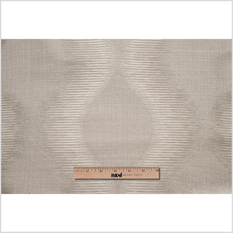 Indian Silver Geometric Poly/Cotton Woven